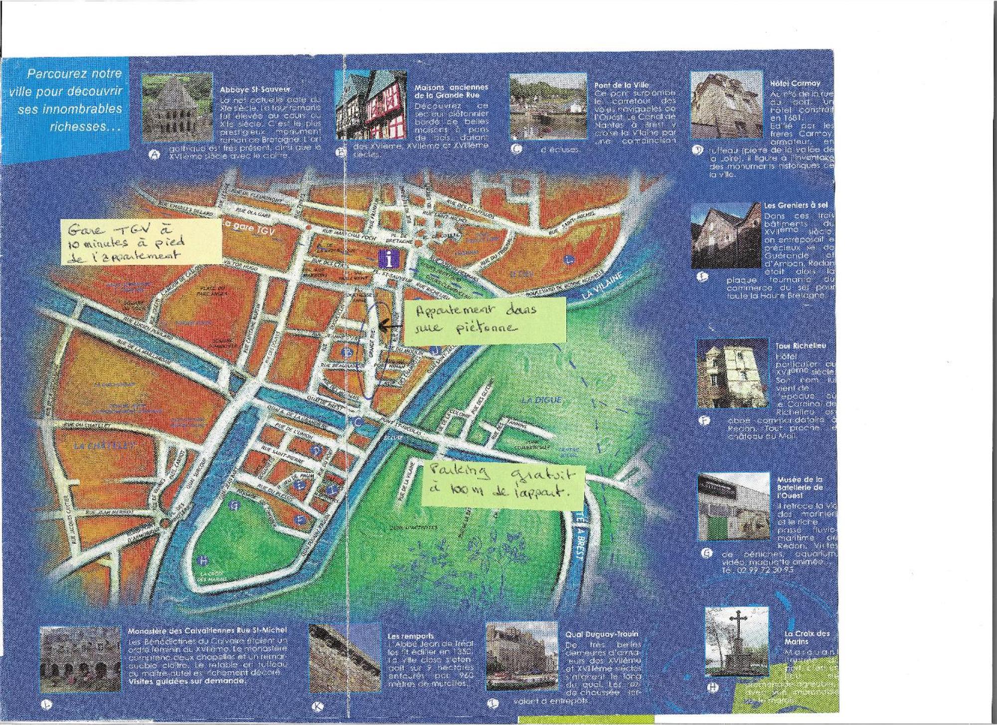 Spacieux T3 Lumineux Dans Quartier Historique Avec Wifi Redon Ngoại thất bức ảnh